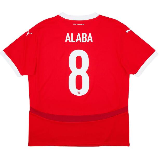 (image for) Alaba #8 Austria Home Jersey Euro 2024